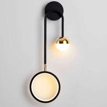 Orbis Gold-Accent LED Wall Light