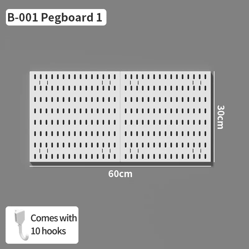No-Holes Wall Pegboard Organizer
