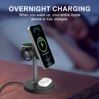 MagFusion Pro 3-in-1 Magnetic Wireless Charging Station