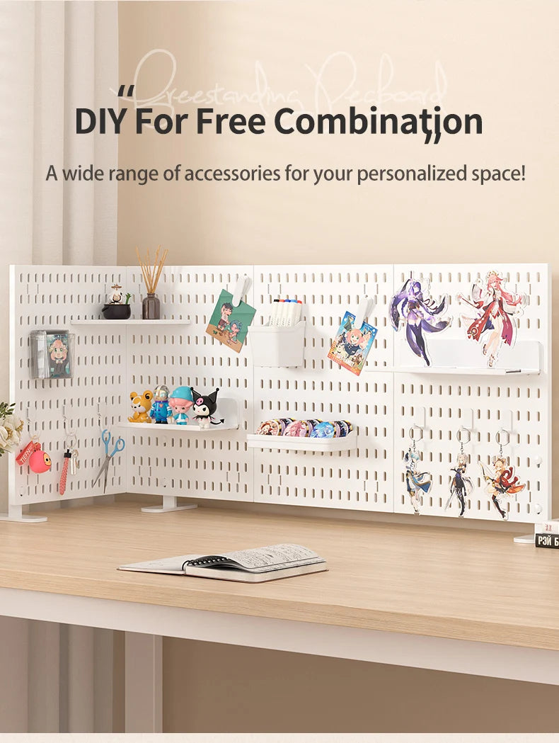 No-Drill Desktop Pegboard Organizer