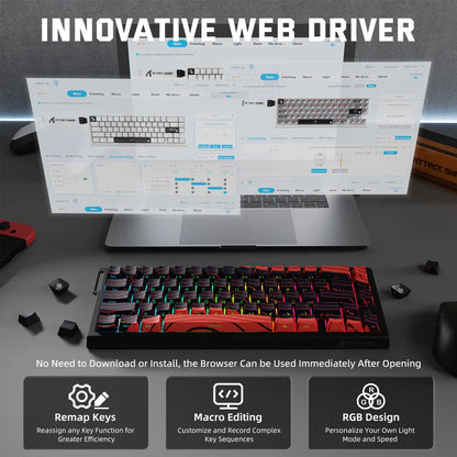 ATTACK SHARK X68PRO HE Wireless Keyboard