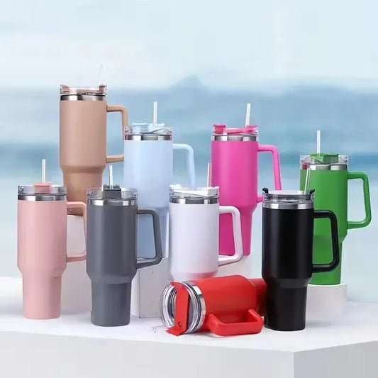 Insulated Water Cup with Straw