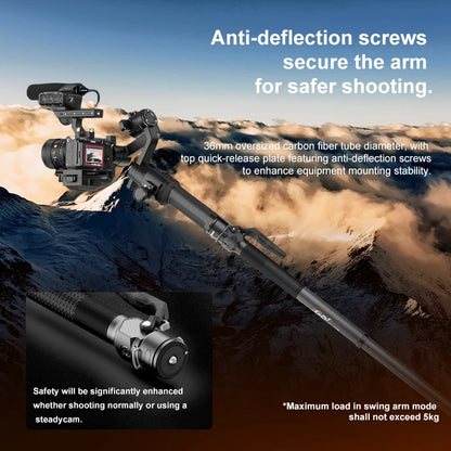 One-Click Carbon Fiber Monopod