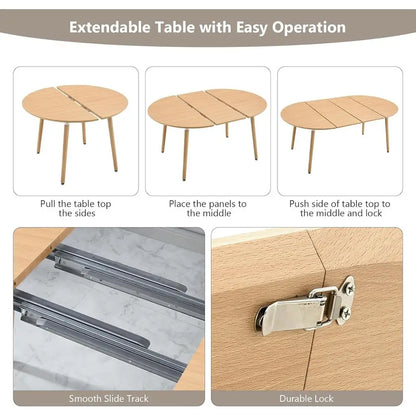 Fontaine Expandable Oval Dining Table