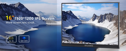 16" 120Hz Portable Monitor 1920x1200 HDR