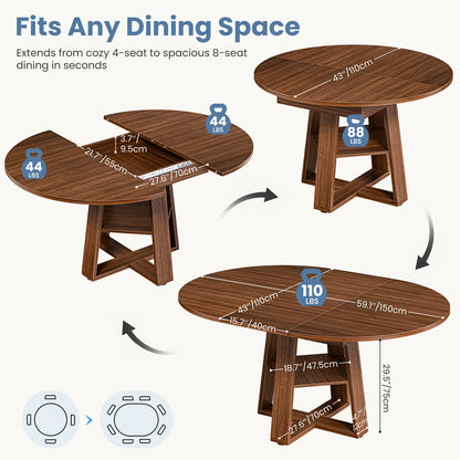 Elmwood Extendable Dining Table