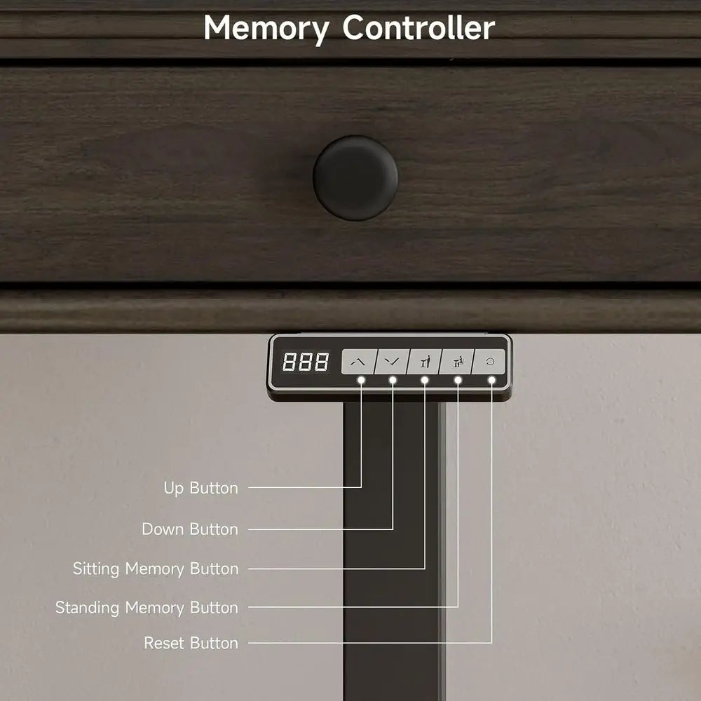 Retro Curved Standing Desk