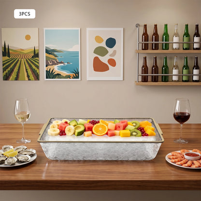 Chilled Serving Tray and Bowl Set