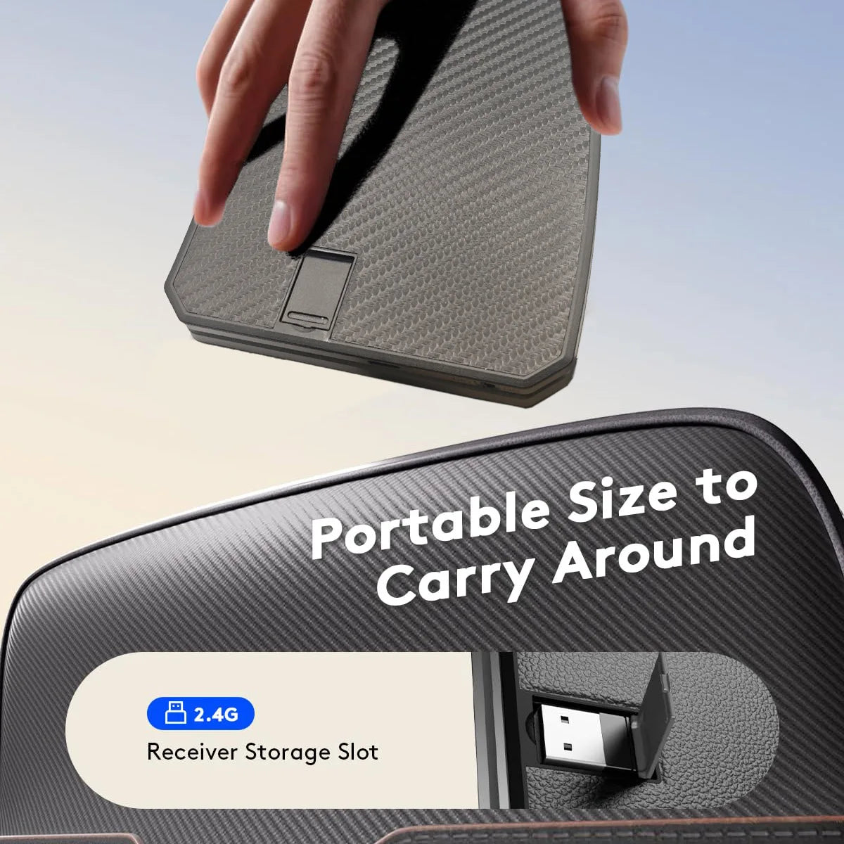 Ergonomic Foldable Bluetooth Keyboard