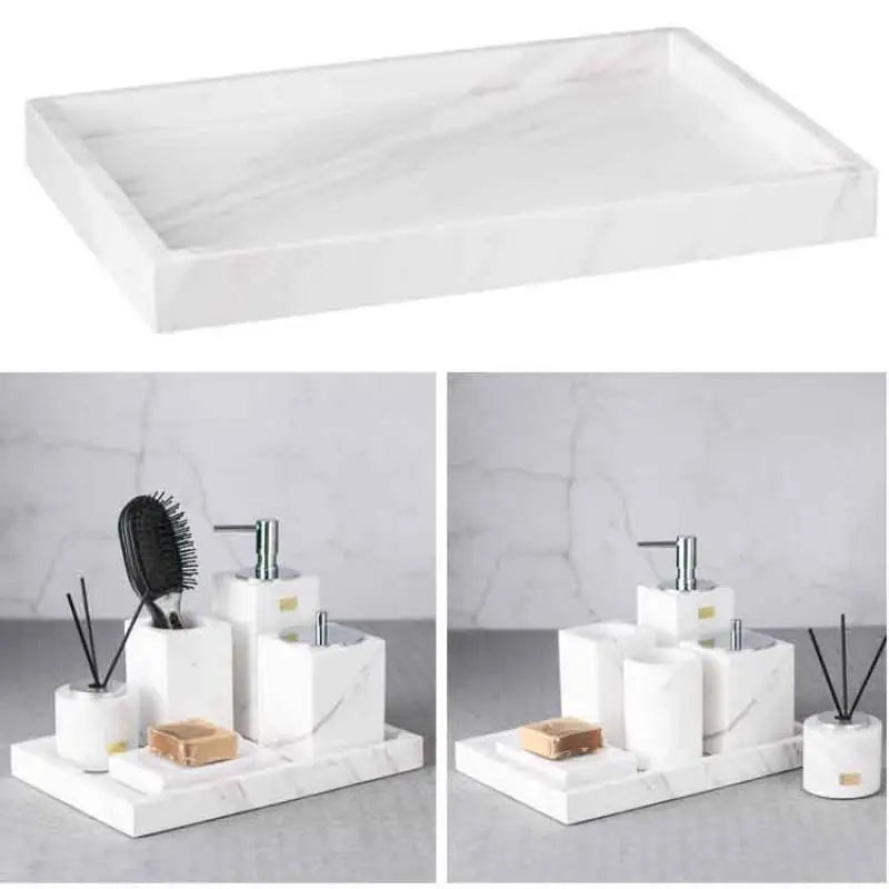 Square Silicone Bathroom Tray Organizer