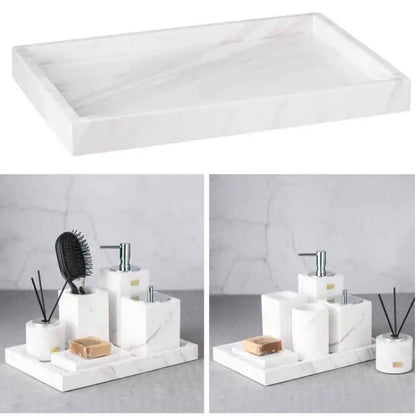 Square Silicone Bathroom Tray Organizer