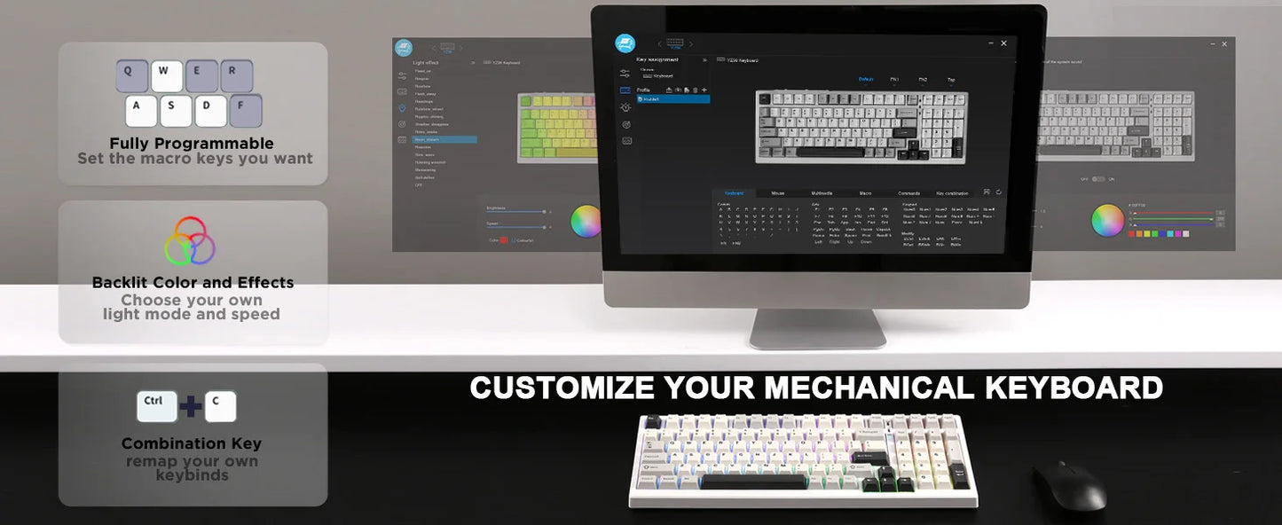 YUNZII YZ98 98% Wireless Gaming Keyboard