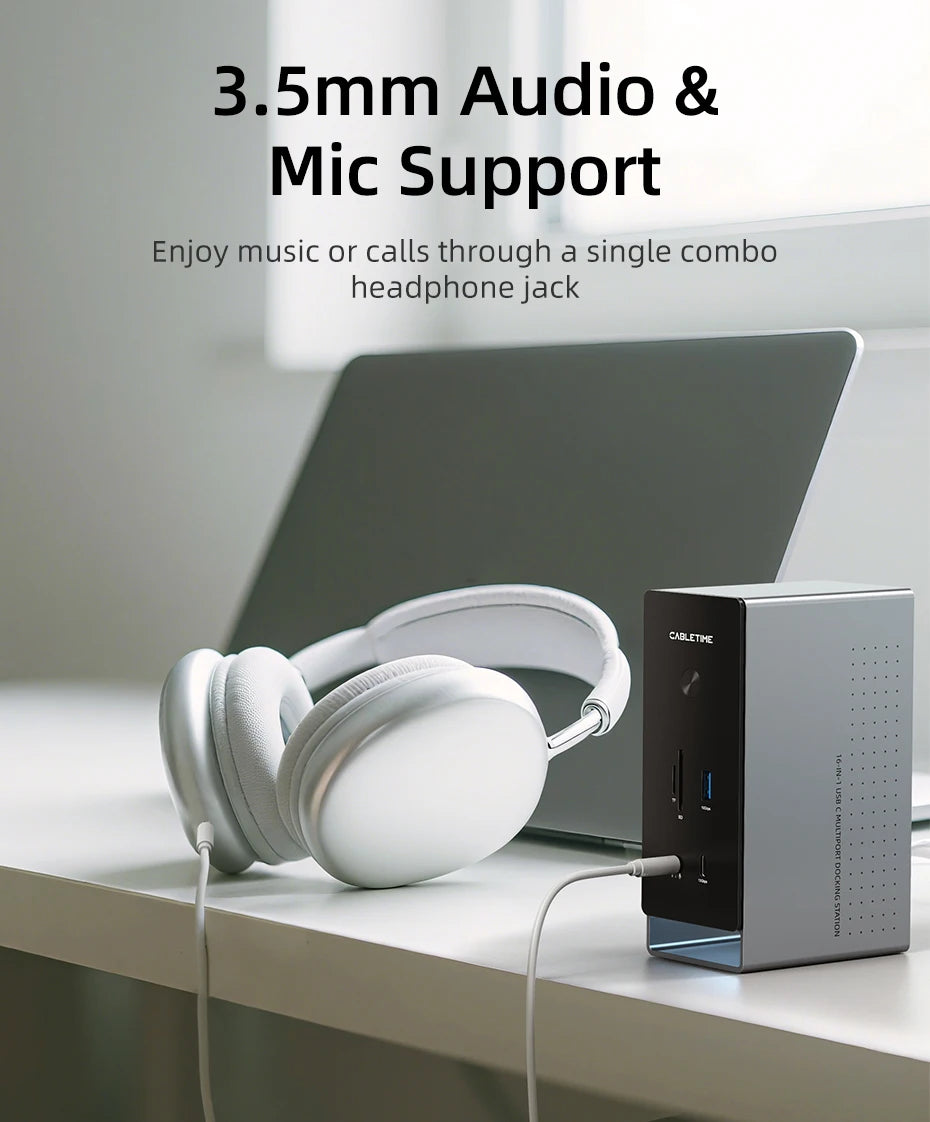 CABLETIME 16-in-1 Docking Station