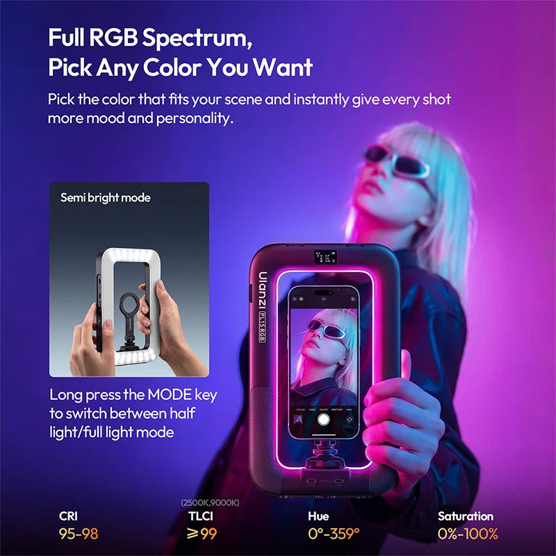 Handheld RGB Ring Light