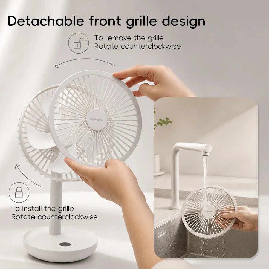 Smart Oscillating Desk Fan