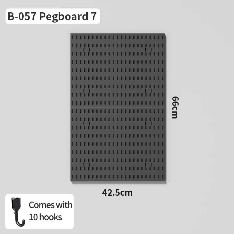 No-Holes Wall Pegboard Organizer