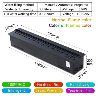 VaporFlame 3D Electric Fireplace