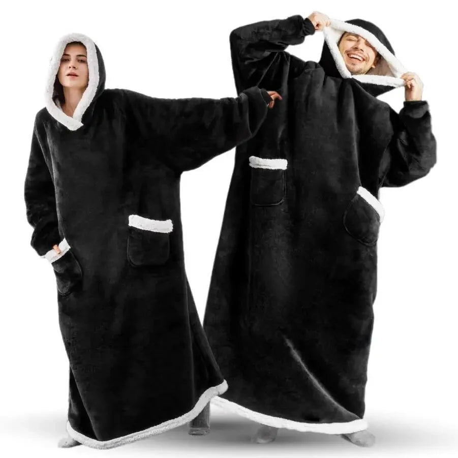Oversized Fleece Blanket Hoodie