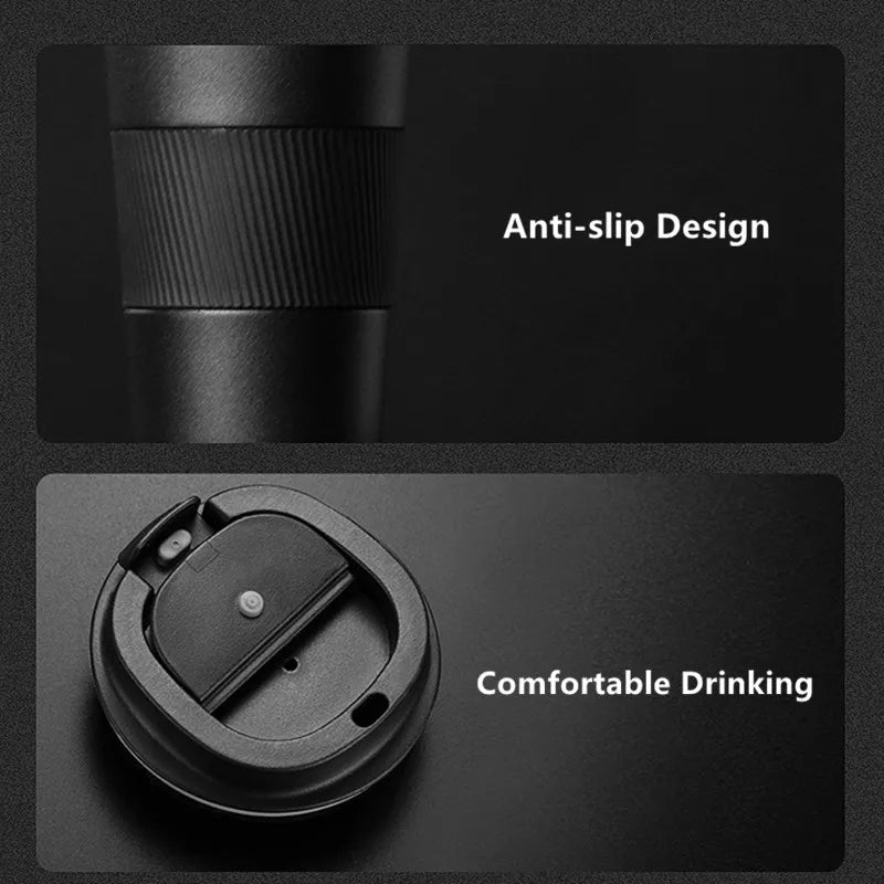 Leak-Proof Insulated Coffee Thermos Mug