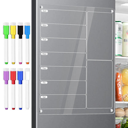 MagPlan Acrylic Fridge Calendar Board