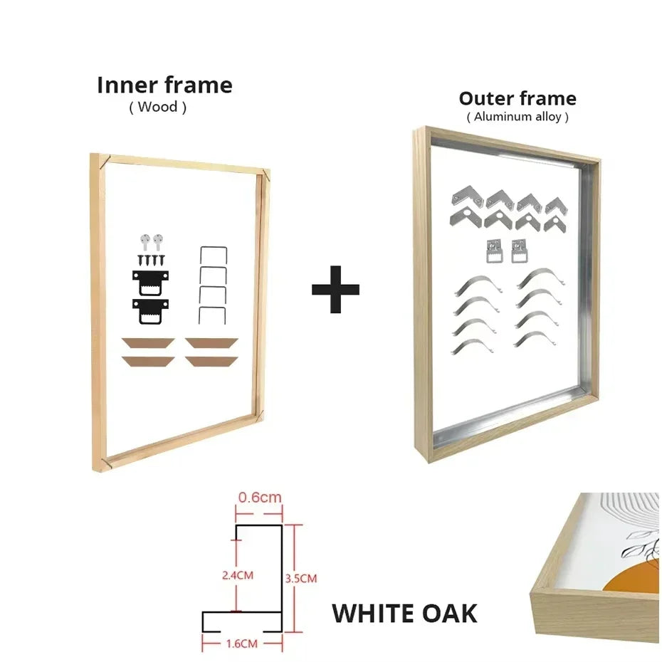 Metal and Wood Canvas Frame Kit