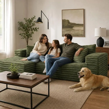 Everleigh Deep-Seat Chaise Sofa