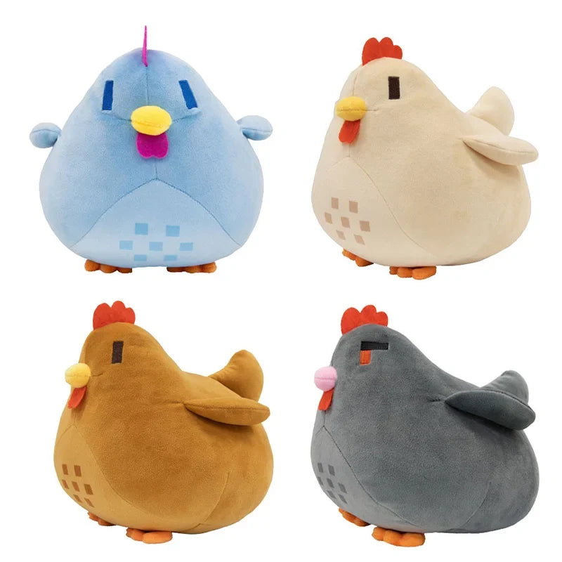 Plush Chicken Pillow Toy - 20cm