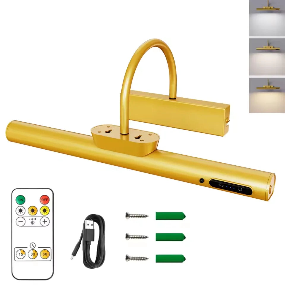 Ergové Picture Light Aluminum Wall-Mounted Gold 330mm