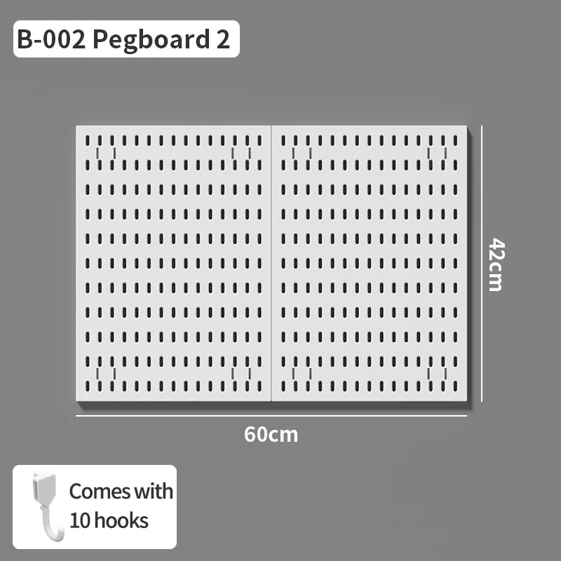 No-Holes Wall Pegboard Organizer