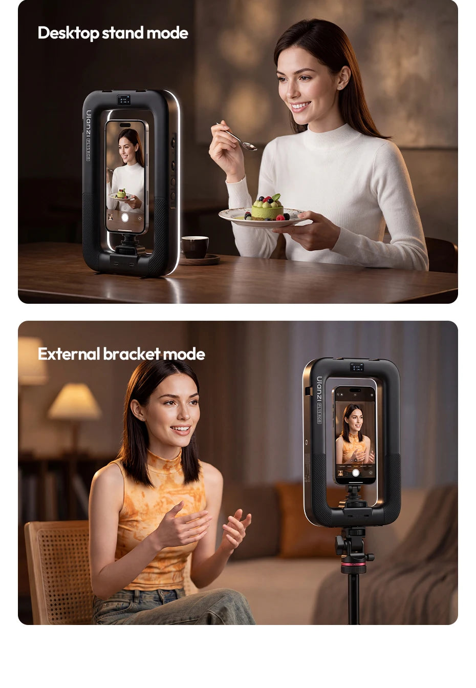 Handheld RGB Ring Light