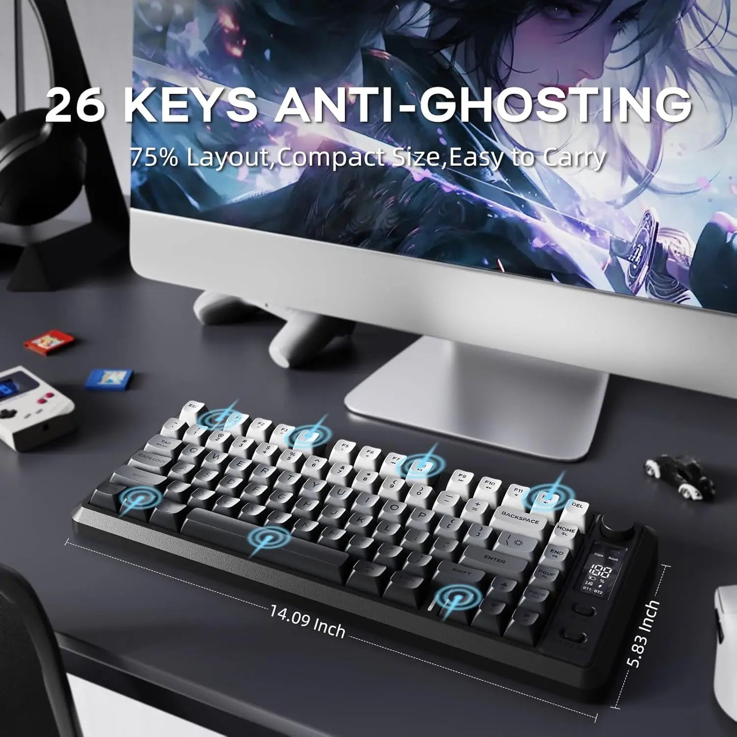 ATTACK SHARK M75 Wireless Gaming Keyboard