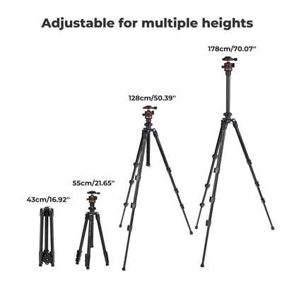 178cm Lightweight Camera Tripod