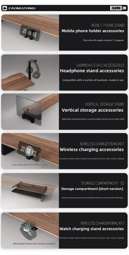 Modern Monitor Stand Desk Organizer