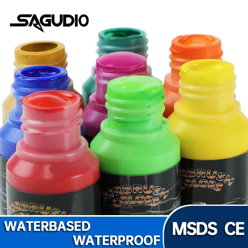 32-Color Matte Airbrush Paint Set