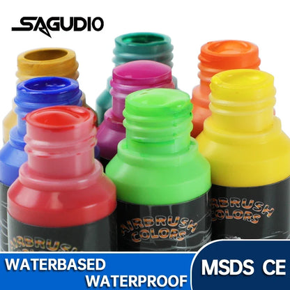 32-Color Matte Airbrush Paint Set