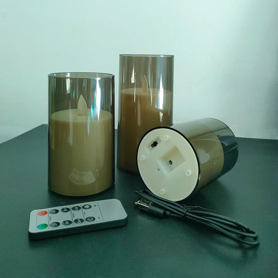 USB Rechargeable LED Candles (3-Pack)
