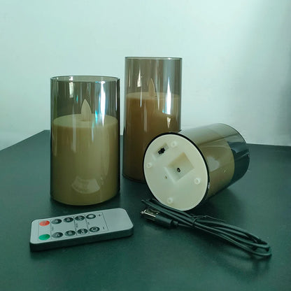 USB Rechargeable LED Candles (3-Pack)
