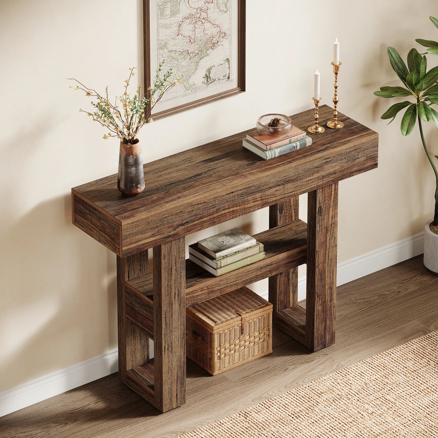 Colton Rustic Entryway Table