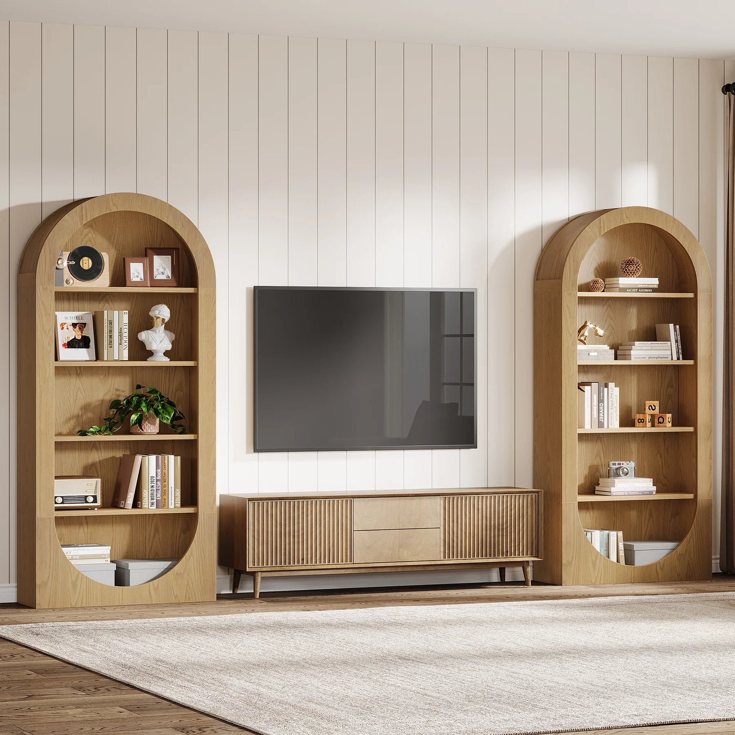 Aldermoor Arched Tall Bookshelf
