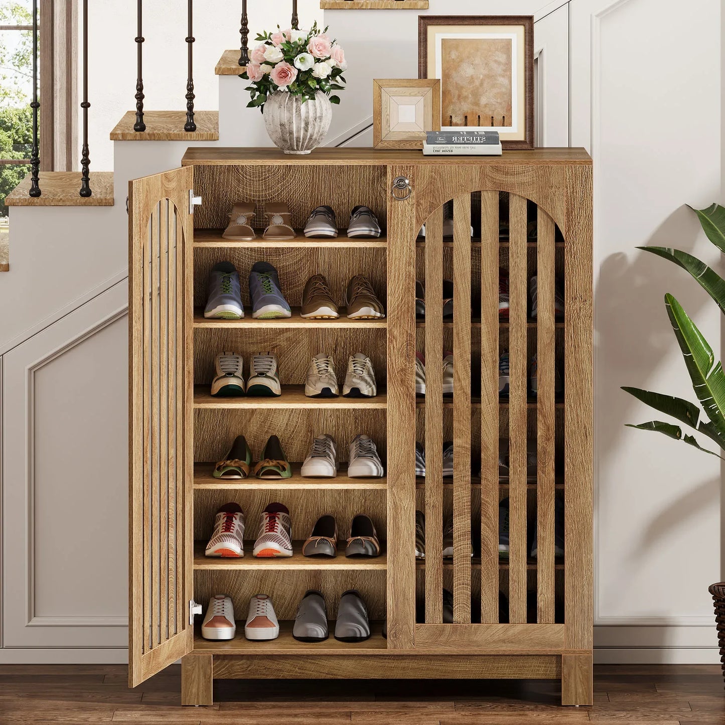 Halstead Shutter Door Shoe Cabinet