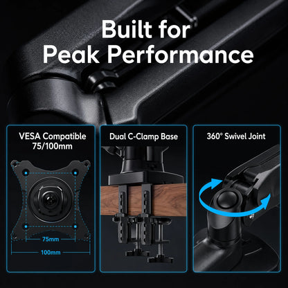 Gaming Dual Monitor Desk Mount