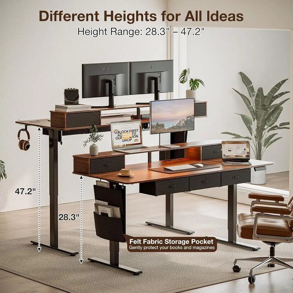 5-Layer RGB Standing Desk