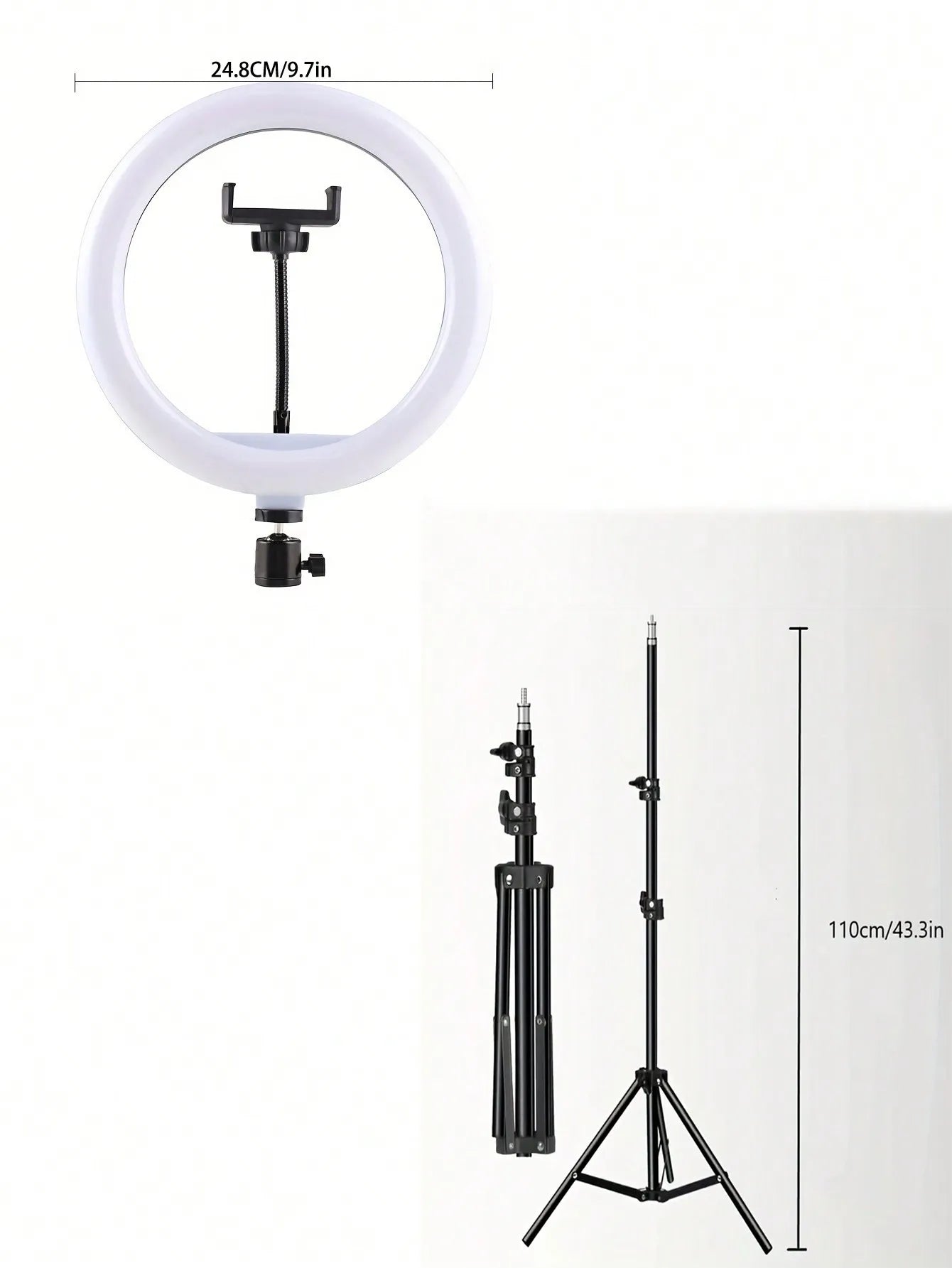 110cm Tripod with Ring Light