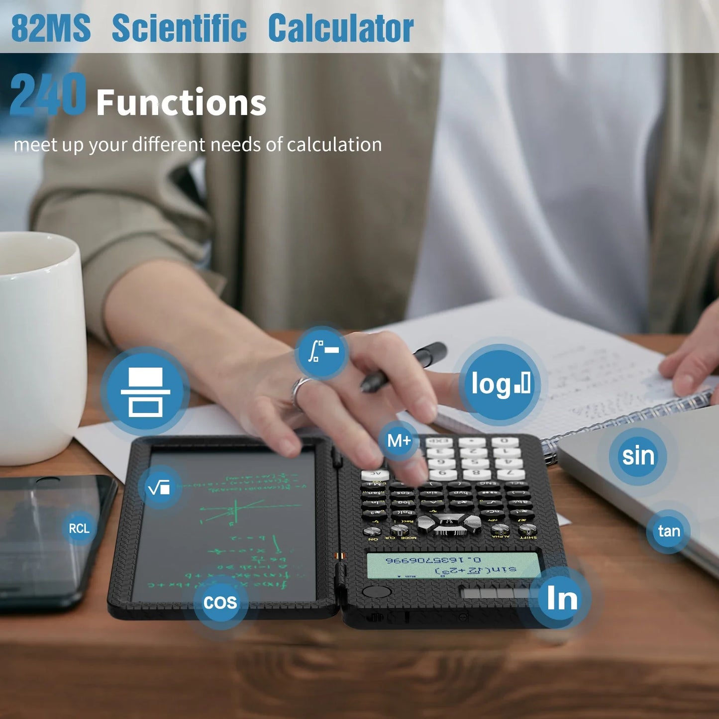 SciNote Scientific Calculator Combo