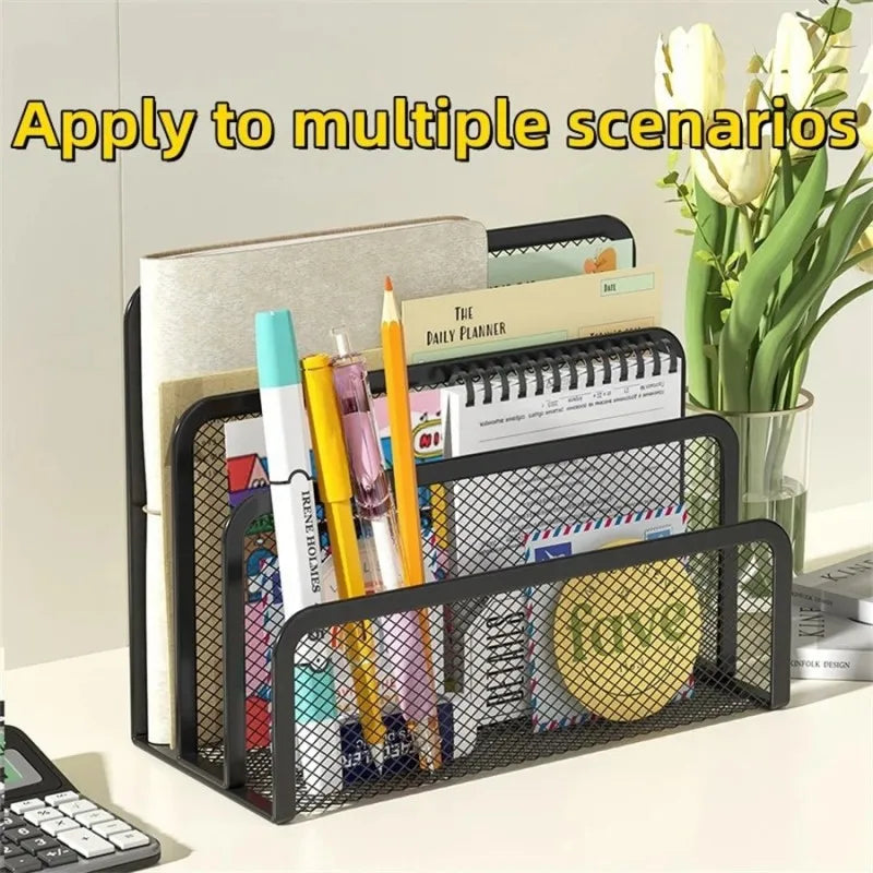 Black Mesh Desk Letter Tray