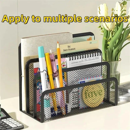 Black Mesh Desk Letter Tray