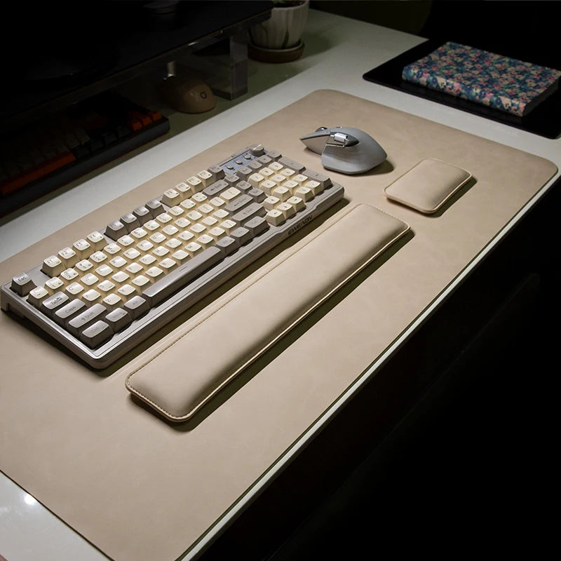 Leather Desk Pad & Wrist Rest Set