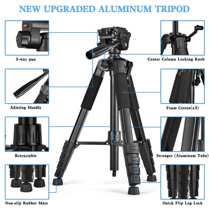 79in Aluminum Camera Tripod