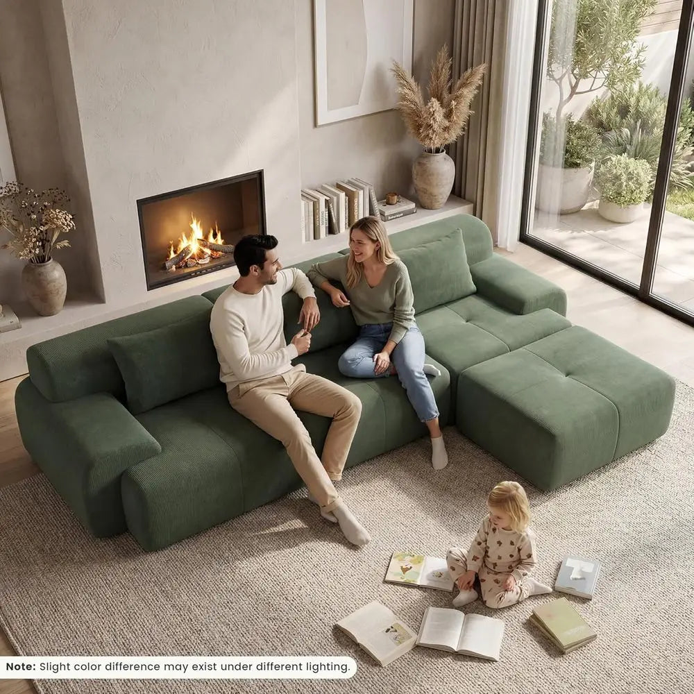 Meadow Corduroy Sectional