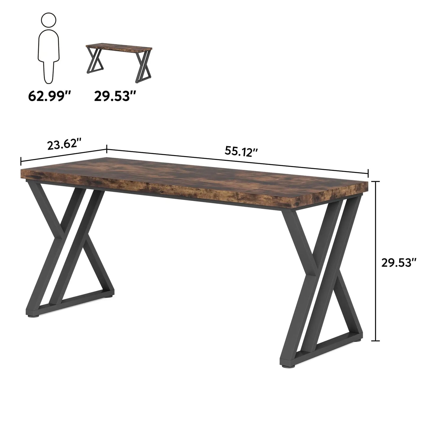 Z-Leg Study Desk
